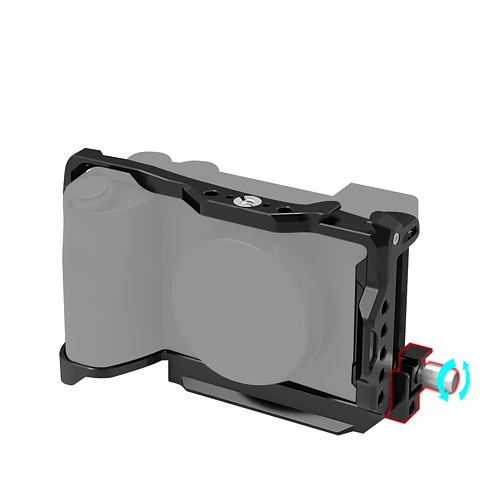 A6700 Camera Cage Rig for Sony Alpha 6700 Quick Release Plate Protective Case for Arca with Cable Clamp Mount for HDMI Cold Shoe