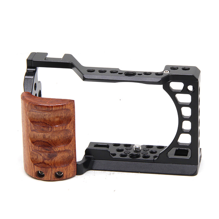 DSLR Camera Cage Rig for Sony A6300 A6400 A6500 A6000 Protective Case  Vlog Handheld Bracket Cold Shoe Mount Video Stabilizer
