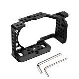 DSLR Camera Cage Rig for Sony A6300 A6400 A6500 A6000 Protective Case  Vlog Handheld Bracket Cold Shoe Mount Video Stabilizer