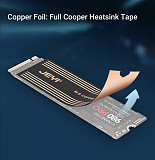 M.2 SSD Heat Sink Dual-Layer Graphene and Copper Foil Design Cooler Radiator for Laptop PC for NVMe NGFF 2280 Solid State Drives