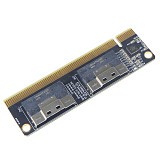 PCIe 4.0 x16 To 4 Ports NVMe-compatible Expansion Card PCI-E 4.0 16x To SlimSAS 8i x2 SFF8654 Graphics Card SSD Adapter Card