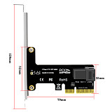 Pcie 4.0 to SFF 8643 Adapter Card  X4 X8 X16 for 2.5  NVME SSD Converter Hard Disk Expansion Card For Desktop