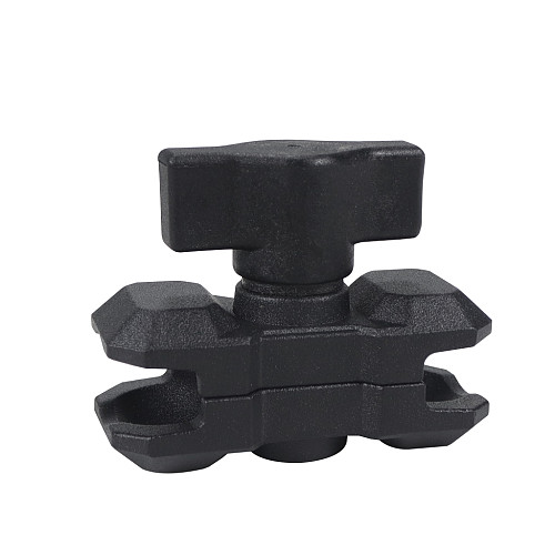 Double Socket Extension Arm 1-inch Ball Head Base Adapter for Ram Mount for GoPro For Insta360 Camera Bike Motorcycle Bracket