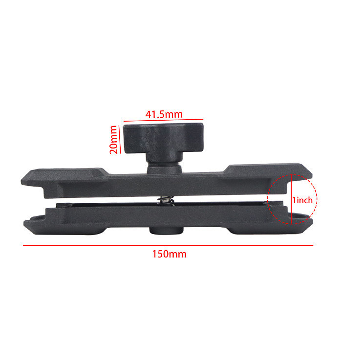 Double Socket Extension Arm 1-inch Ball Head Base Adapter for Ram Mount for GoPro For Insta360 Camera Bike Motorcycle Bracket