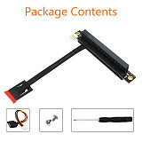 M.2 NGFF Dual Key A-E To PCI-E 1X 4X 8X 16X Adapter Convert Cable with 4Pin FDD Power Connector for PCI-E Tester Extender 270 °
