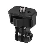 New Knob Lock 1/4 Screw ARRI to 3-Slot Tripod Adapter Quick Release Mount for GoPro Hero 12 Black 11 Mini 10 9 8 5 Action Camera