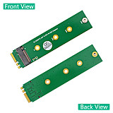 For M.2 NGFF NVME M-key SSD to A Key / E Key / A+E Key Adapter Convert Card Riser Support 2242/2260/2280 M.2 Key M SSD Adapter