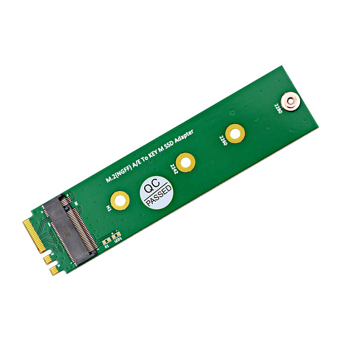 For M.2 NGFF NVME M-key SSD to A Key / E Key / A+E Key Adapter Convert Card Riser Support 2242/2260/2280 M.2 Key M SSD Adapter