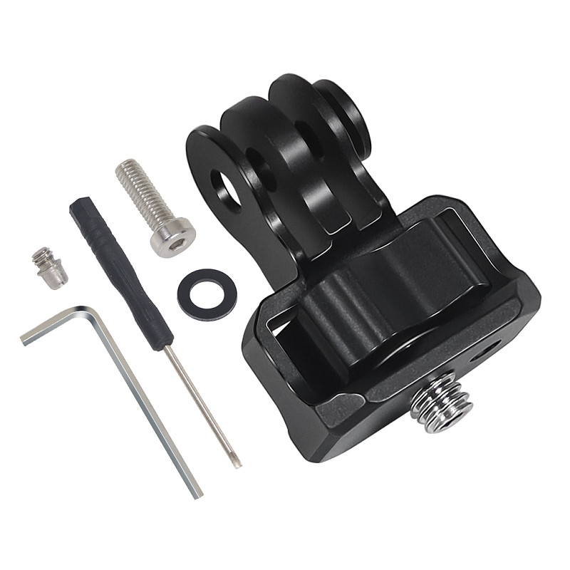 For Insta360 X4/3/X2/GOPRO13/DJI OSMO 360 Osmo Action/POCKET3 New Knob Lock 1/4 Screw ARRI to 3-Slot Tripod Adapter Quick Release Mount for GoPro Hero13 12 Black 11 Mini 10 9 8 5 Action Camera