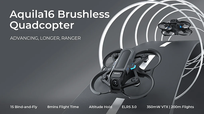 Aquila16 Brushless Quadcopter Aquila16 V1.0 3-Blades Props With A Modular Aerodynamic Design RC Drone