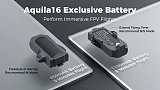 Aquila16 Exclusive Battery Features A Modular Design And 650mAh Version Perform Immersive FPV Flights.
