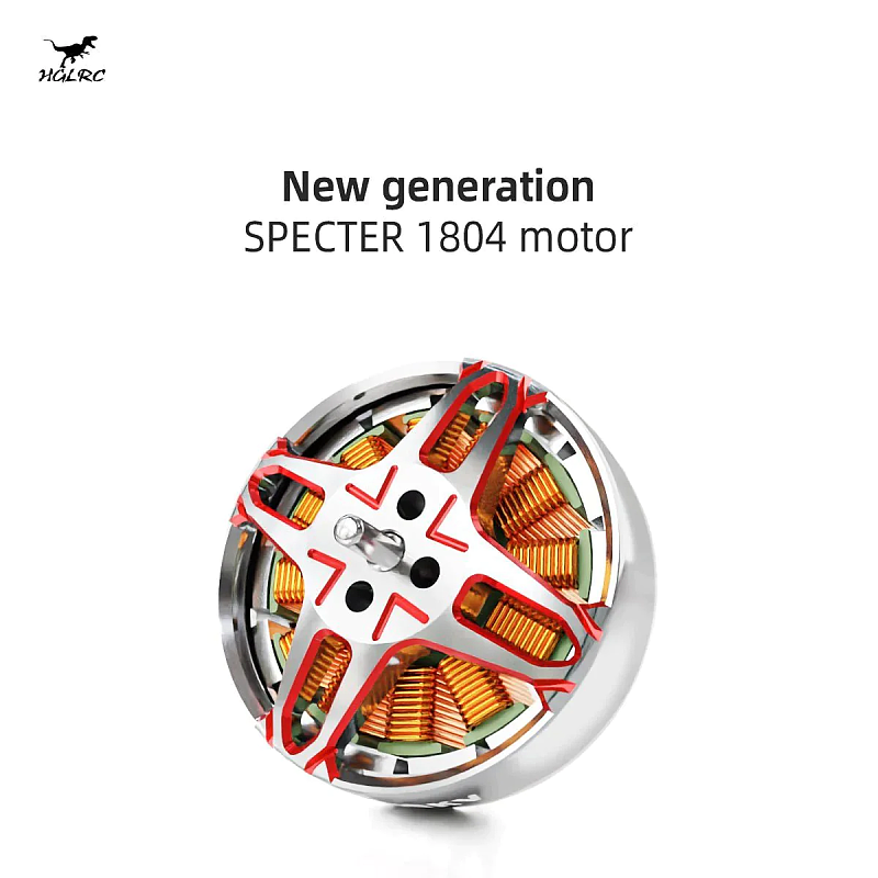 SPECTER 1804-2450KV/3500KV Brushless Motor 7075 Aviation Aluminum Material High-performance N52H Arc-shapde Magnetic Steel