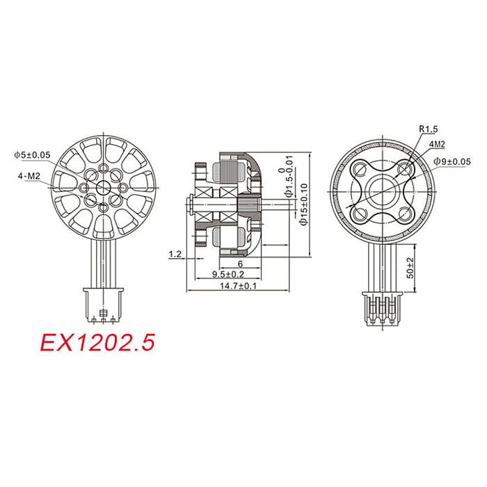 Happymodel EX1202.5 1202.5 6400KV 8000KV 2-3S Brushless Motor for RC FPV Racing Freestyle Drone Crux3 CINE8 RC Quadcopter
