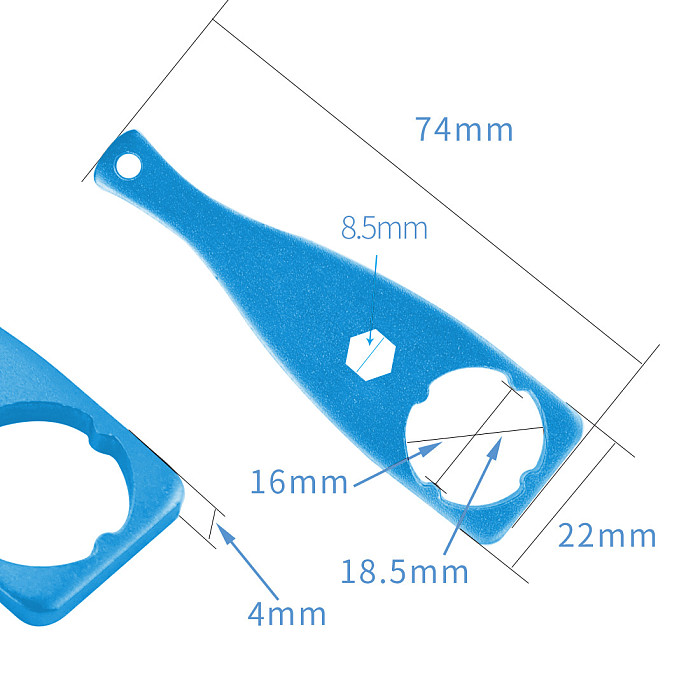Aluminium Alloy Screw Wrench Spanner to Tighten Loose Thumb Knob Bolt Screw for Gopro Hero 8/7/6/5/4 SJCAM Action Camera Tool
