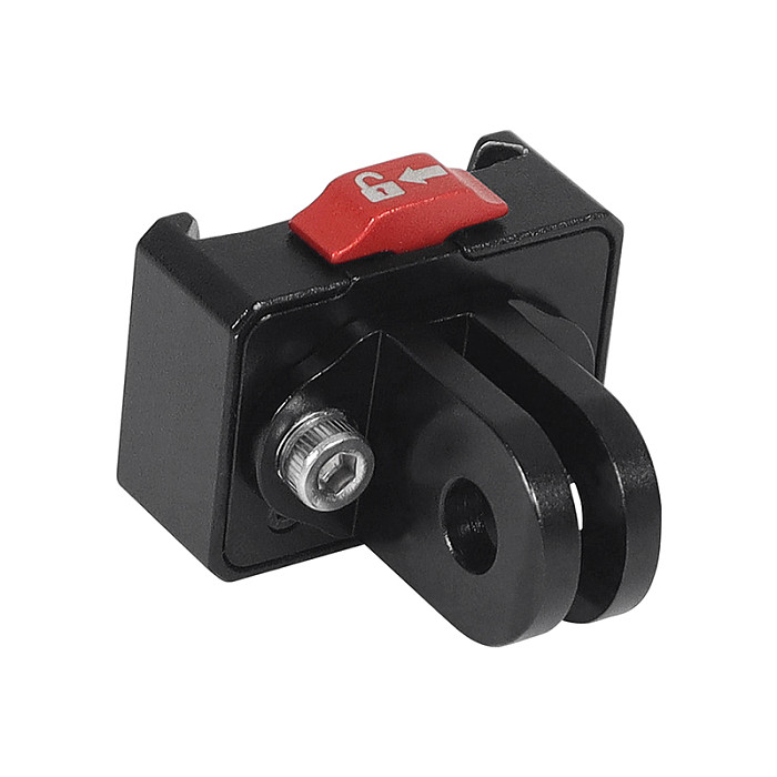 Mini V Lock 1/4 Base Mount Quick Release Clamp for GoPro Hero13 12 11 10 9 Action Camera Battery Cover Fast Install Tripod Adapter