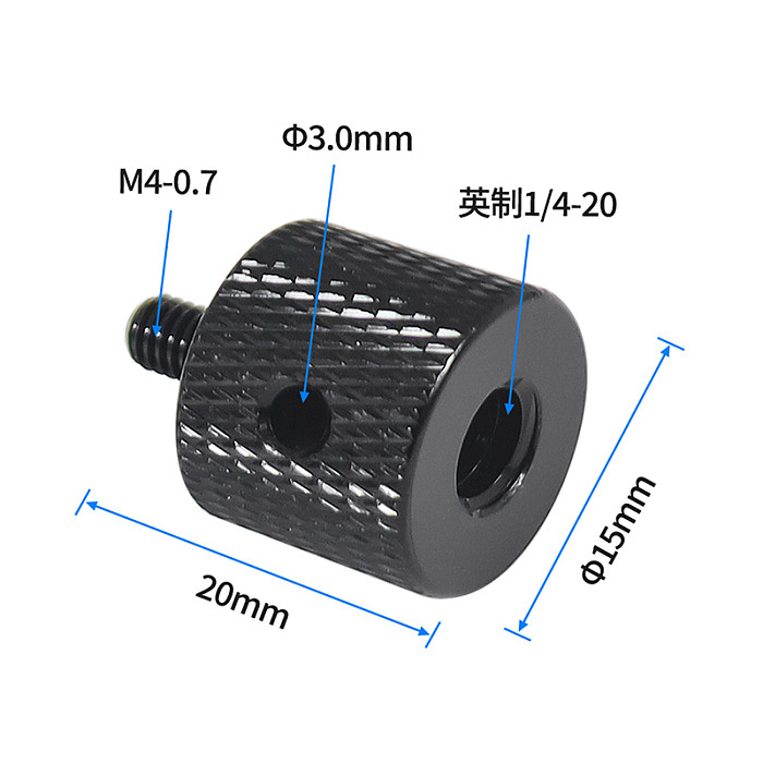 Reinforce Camera Conversion Screw Adapter 1/4 to 3/8 M5 M6 M8 M10 Male to Female Screw for Monopod Tripod Ball Lights Bike Mount