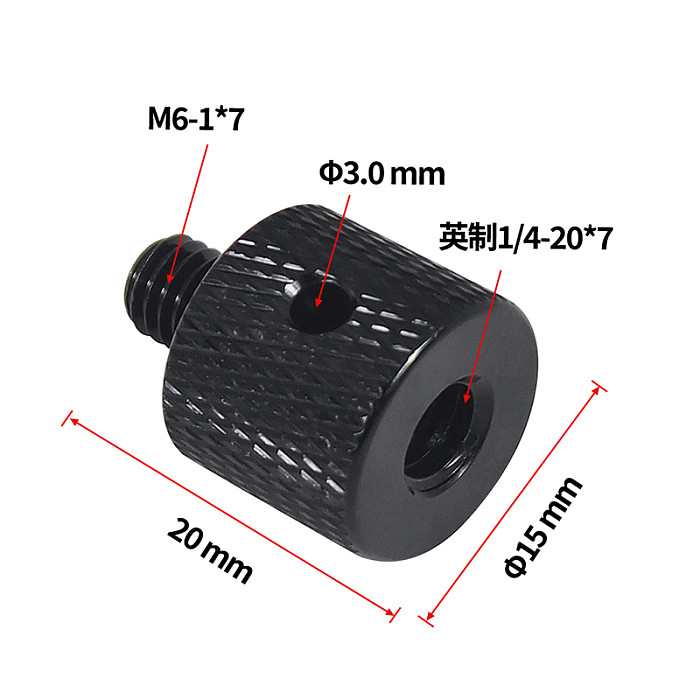 Reinforce Camera Conversion Screw Adapter 1/4 to 3/8 M5 M6 M8 M10 Male to Female Screw for Monopod Tripod Ball Lights Bike Mount