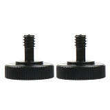 2Pcs 20mm 1/4 Male to Female Socket Screw Adapter Thumb Knob Tripod Cameras Stand L Type Flash LED Bracket Mount Accessories