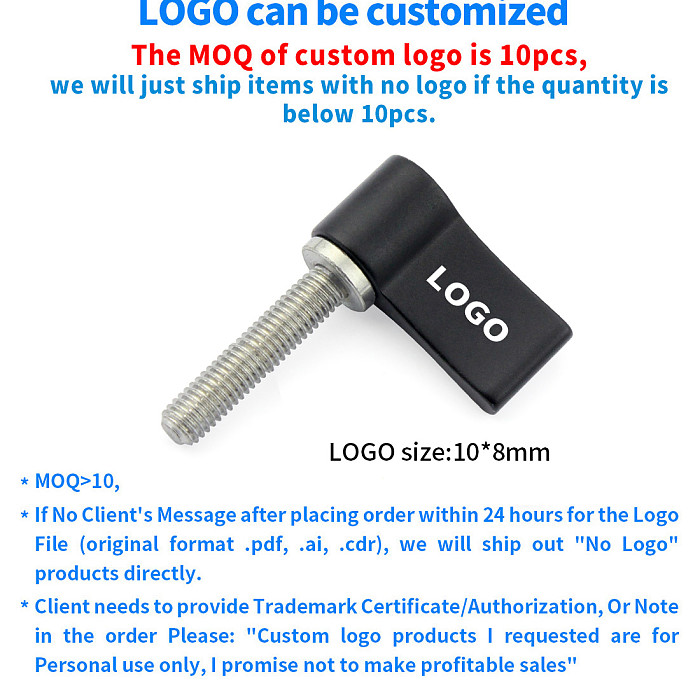 BGNing Aluminum L-type Tighten Handle Screw Locking 7-shaped Adjustable knob Screw M5 M4 Adjustable Screws DSLR Camera