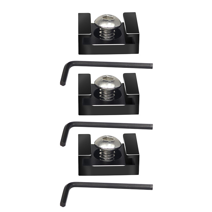3PCS Hot Shoe Mount Adapter Metal Hotshoe 1/4  Screw for DSLR Camera Cage Bracket Umbrella Holder Flash LED Trigger Cold Shoe