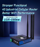 USR-G806w 3LAN 4G Router EMEA/Southeast Asia/Latin/Australia 2G/3G/4G Network Device With Sim Card Industrial WiFi Enhanced LTE
