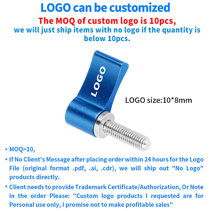 BGNing Aluminum L-type Tighten Handle Screw Locking 7-shaped Adjustable knob Screw M5 M4 Adjustable Screws DSLR Camera