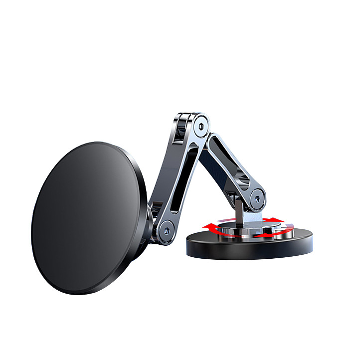 17mm Ball Joint Metal Aluminum Alloy Car Mount Adhesive Base Console And 360 Rotation Magnetic Fixed Floating Screen