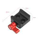 Quick Release NATO Rail Clamp 1/4  3/8  Mounting Holes for Cold Shoe Monitor Support DSLR Camera Cage Rig Extension Magic Arm