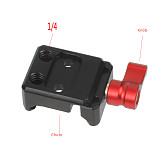 Quick Release NATO Rail Clamp 1/4  3/8  Mounting Holes for Cold Shoe Monitor Support DSLR Camera Cage Rig Extension Magic Arm