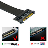 PCI Express To U.2 SSD SFF-8639 Extension Cable Extender U2 SFF-8639 68Pin Cable for NVME PCIe SSD Male to Female Adapter Cable