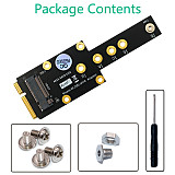 For M.2 NGFF NVME M-key/B Key SSD to Mini PCI-E Adapter Card Support 2230/2242/2260/2280 M.2 B/M Key SSD Mini PCIe Convert Card