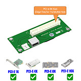 For NGFF M.2 Key A/E  to PCI-E Express X4 X8 Cable USB Riser Card With FPC Cable Magnetic Pad Horizontal Vertical Installation