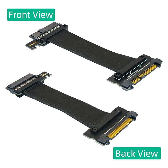 PCI Express To U.2 SSD SFF-8639 Extension Cable Extender U2 SFF-8639 68Pin Cable for NVME PCIe SSD Male to Female Adapter Cable