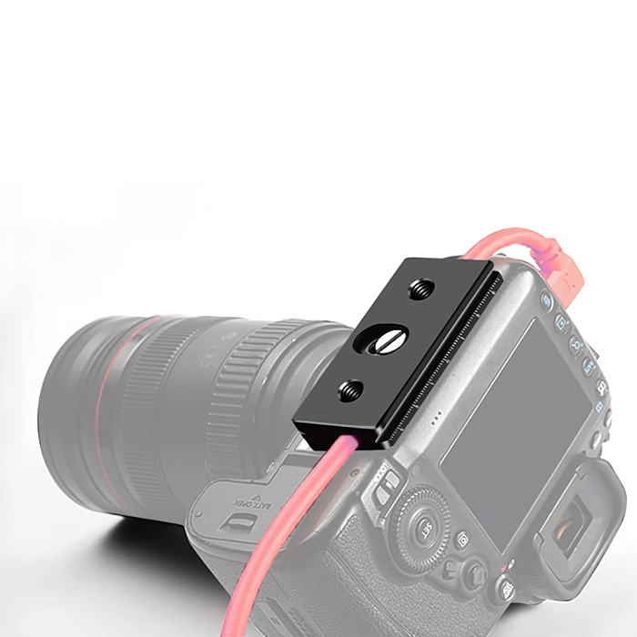 Cable Clamp Block For ARCA Tripod Monopod Quick Release Plate for Ballhead Cable Fixed Lock Winder Camera Data Port Protector