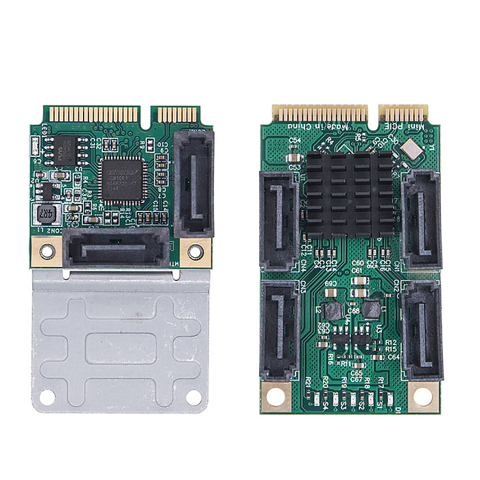 Mini PCI-E to SATA3.0 expansion card M.2 PCI-Express 2.0 SSD adapter card B+M key riser card 5.0/2.5 Gbps converter 2/4