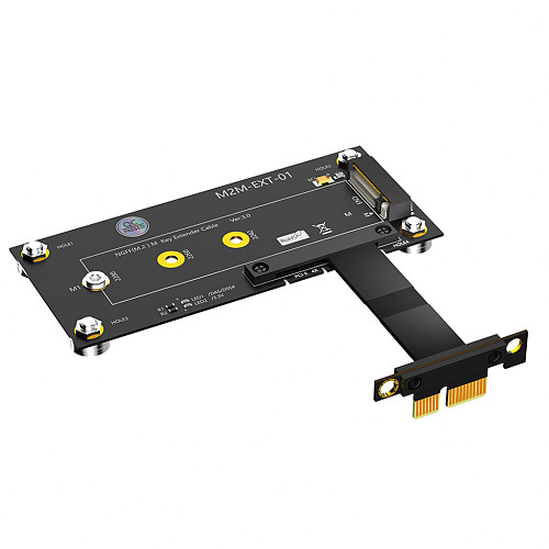 For M.2 NGFF NVME M-key SSD to PCI- E 1X 4X Extension Cable With Magnetic Pad Support 2230/2242/2260/2280 M.2 SSD for Desktop PC