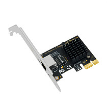 RTL8125BG Gigabit Ethernet PCI Express Network Card 100/1000/2500Mbps 2.5Gbps RJ45 LAN PCI-E Adapter Converter for Desktop PC