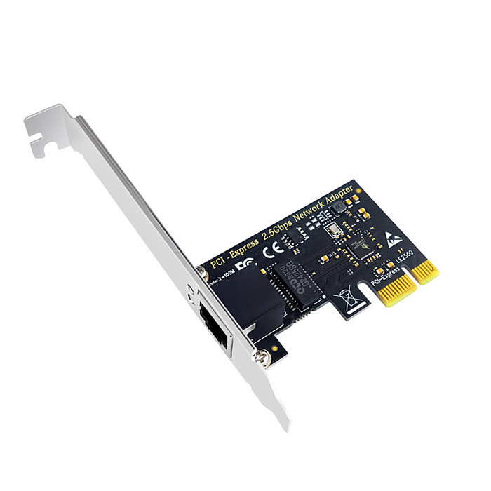 RTL8125BG Gigabit Ethernet PCI Express Network Card 100/1000/2500Mbps 2.5Gbps RJ45 LAN PCI-E Adapter Converter for Desktop PC