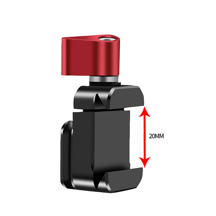 Quick Release NATO Rail Clamp 1/4  3/8  Mounting Holes for Cold Shoe Monitor Support DSLR Camera Cage Rig Extension Magic Arm