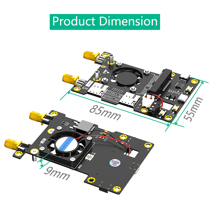 3G/4G Base Hat and Raspberry LTE Para Tinker For Asus board Samsung  ArtikRock64 Media/Liber With Fan Cooler