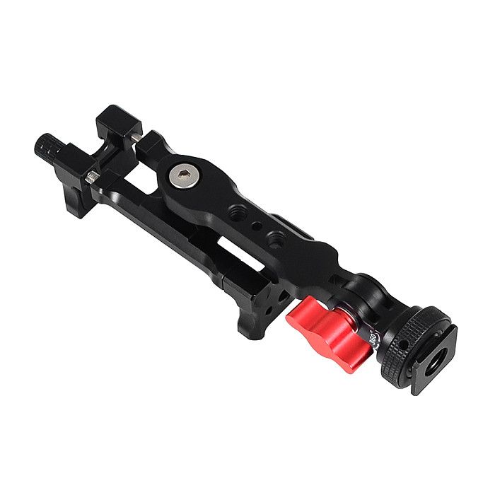 Cold Shoe Phone Tripod Mount for DSLR Camera Cage Monitor Mount Fill Light Stand 360 Swivel Phone Holder Smartphone Vlog Clip