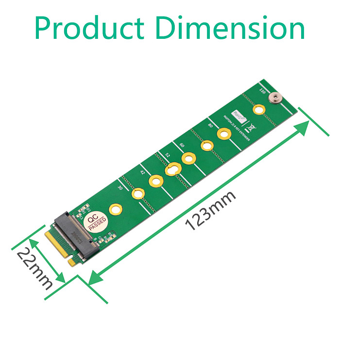 NGFF M.2 B Key Adapter Card SATA Bus SSD To B Key Slot 2230/2242/2252/2260/2280/22110 Expansion Board