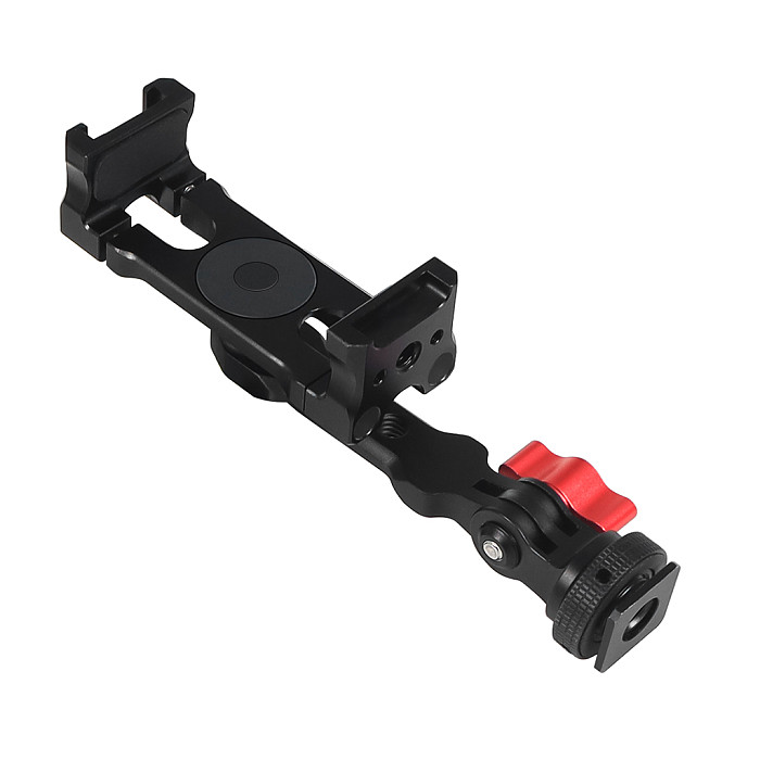 Cold Shoe Phone Tripod Mount for DSLR Camera Cage Monitor Mount Fill Light Stand 360 Swivel Phone Holder Smartphone Vlog Clip