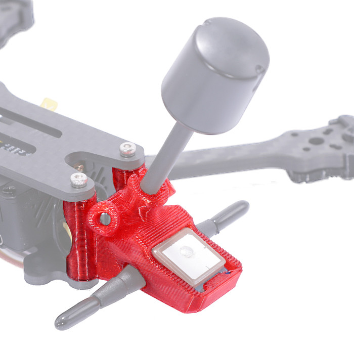 BZGNSS-BZ-121 Racing FPV Drone 3D Printing With GPS For DJI O3TBS V2 Air Force BE-122 Antenna Mounting Base