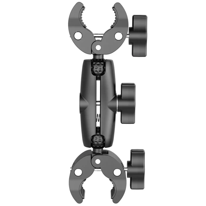 Articulating Magic Arm Super Clamp 1/4 Mount Double Head Socket for Motorcycle Bicycle Handlebar Camera Phone LED Bracket Holder