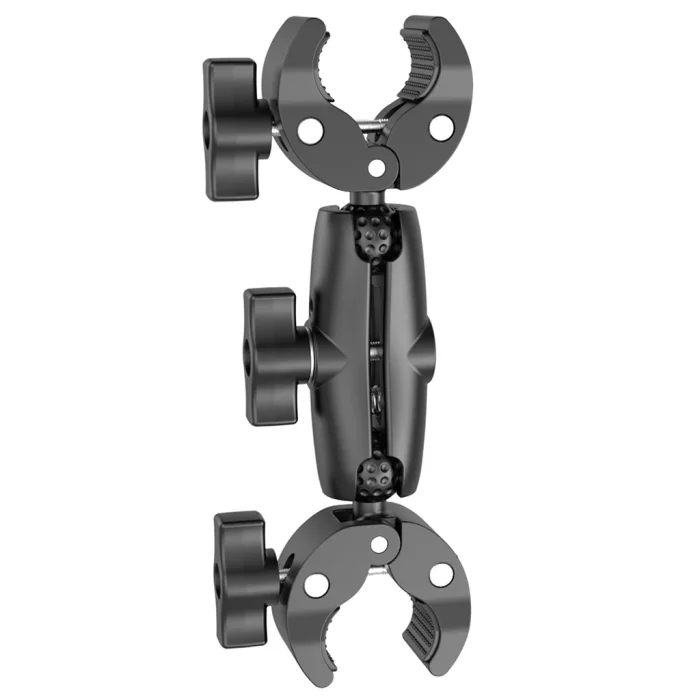 Articulating Magic Arm Super Clamp 1/4 Mount Double Head Socket for Motorcycle Bicycle Handlebar Camera Phone LED Bracket Holder
