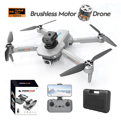 E88S Brushless obstacle avoidance UAV optical flow positioning quadcopter 4k dual camera remote control aircraft