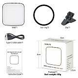 Mini Magnetic Pocket Light for MagSafe for iPhone 12 13 14 15 Series LED Cube Fill Light Lamp with Clip Livestream Video Light