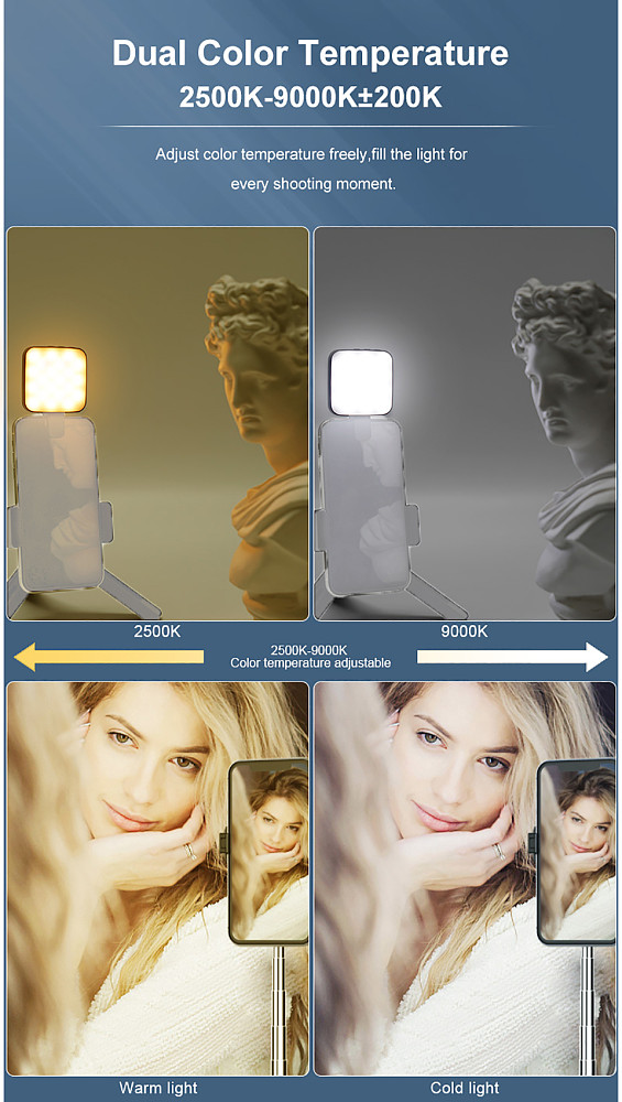 Mini Magnetic Pocket Light for MagSafe for iPhone 12 13 14 15 Series LED Cube Fill Light Lamp with Clip Livestream Video Light