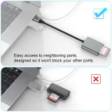 USB3.1 Card Reader SD4.0 Type-C 5Gbps to MicroSD TF Memory Card Adapter for PC Laptop Phone for SD SDHC SDXC UHS-II Cardreader